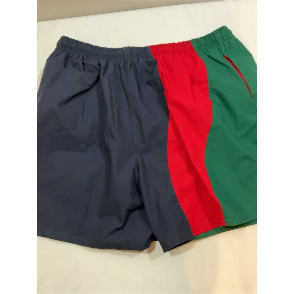 NWT Anchor Bay Swim Trunks Large Colorblock Swimsuit Ocean Beach 90s G26‎